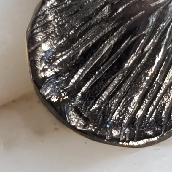 Solid Sterling Silver 925/18K Gold/Black Rhodium Large Freshwater Pearl - Picture 5 of 9